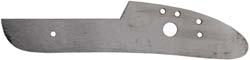 Lock plate, wax cast steel, 5.17" x 1.06", tapped 6-40